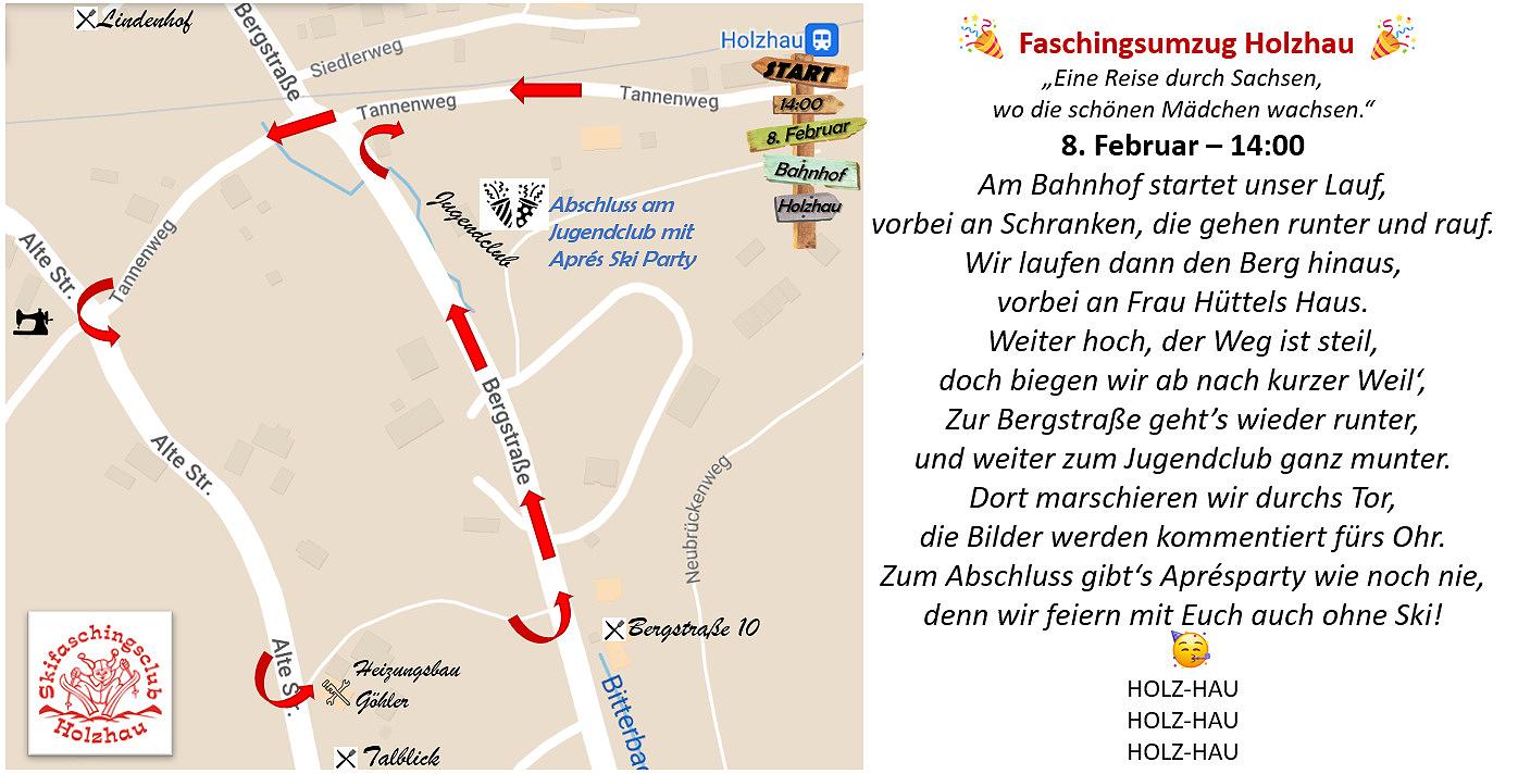 Faschingsumzug Holzhauer Skifasching 2025