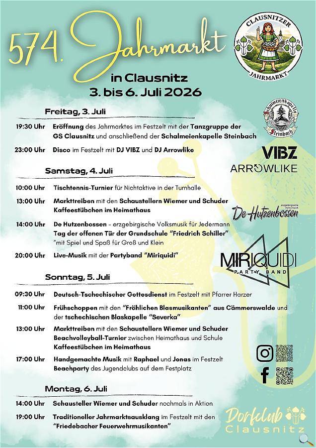 574. Jahrmarkt in Clausnitz
