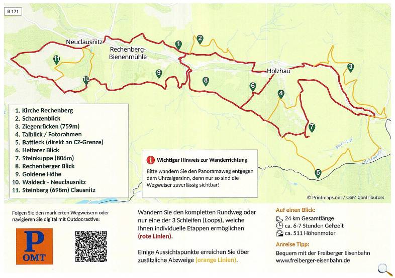Flyer Panoramaweg Rückseite