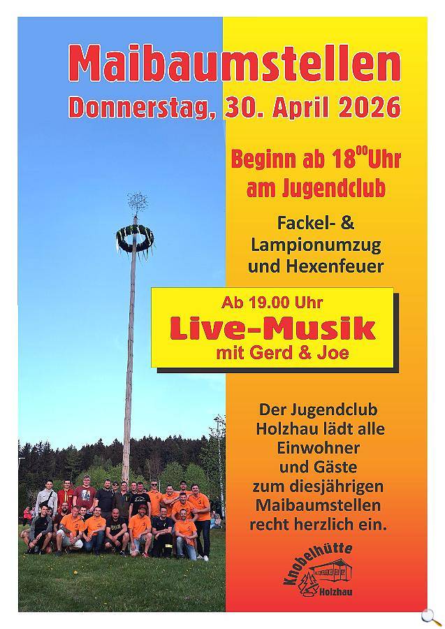 Maibaumstellen in Holzhau 2026