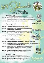 574. Clausnitzer Jahrmarkt vom 03. - 07. Juli 2026