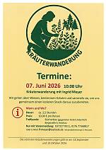 Kräuterwanderung in Holzhau am 07.Juni 2026 10 Uhr