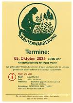 Kräuterwanderung in Holzhau am 05. Oktober 2025 10 Uhr